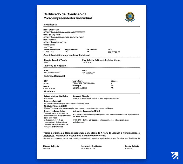 Comprovante MEI: Onde e como emitir o cartão comprovante de CNPJ MEI
